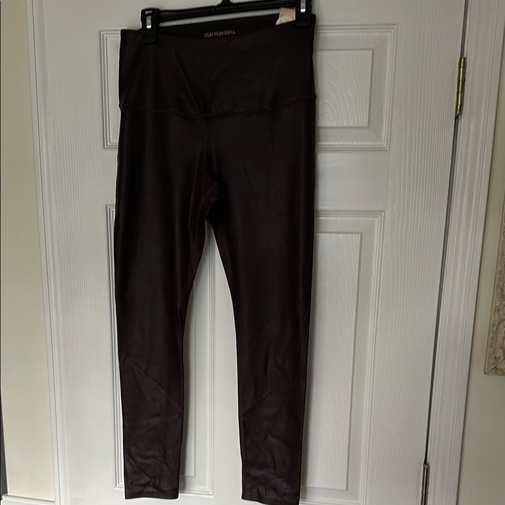 Calia Power Sculpt High Rise Leggings in Dark Brown.  Size Large.  Cocoa Dreams